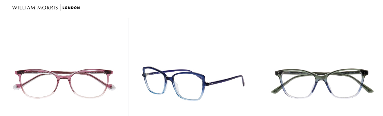 William Morris glasses frames